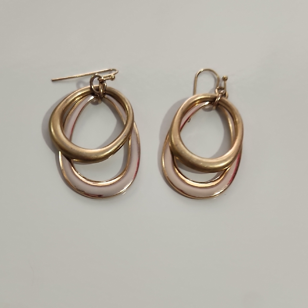 Modern Gold and Silver Layered Hoop Earrings